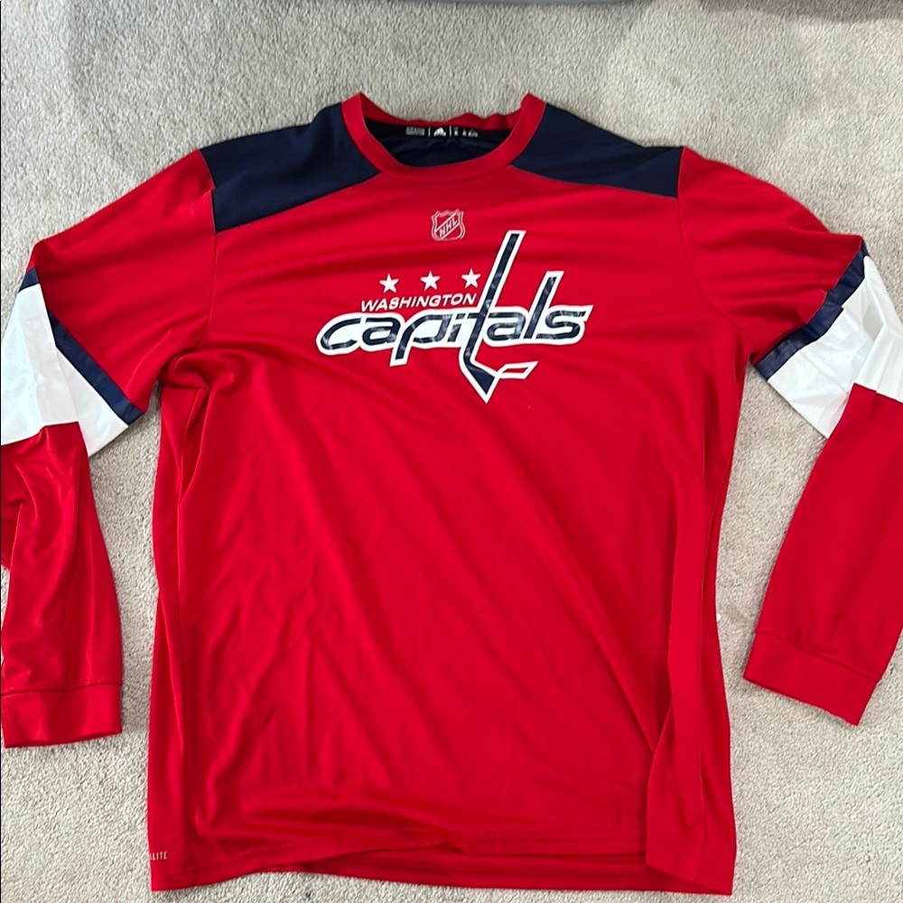 Washington Capitals Red Long Sleeve Shirt